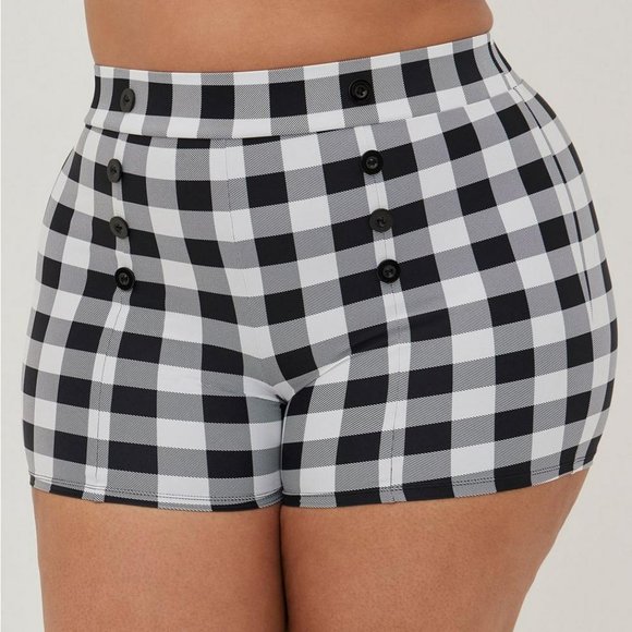TORRID Retro Ultra Black & White Gingham Plaid Set… - Picture 3 of 5
